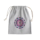 Lala-natural-accessoryのMandala Flower Mini Drawstring Bag