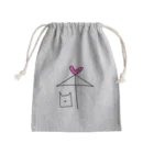 handmade asyouareの空いてますよ Mini Drawstring Bag