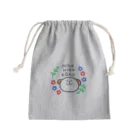 つつじのにこにこえがお巾着 Mini Drawstring Bag