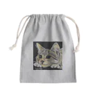 チョークアートグッズ😊のチョークアートの子猫ちゃん😊 Mini Drawstring Bag