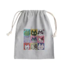 ねこ大名のねこねこオールスターズ Mini Drawstring Bag