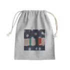 inakaen  いなか園の古布のかけら『ちっくたっく』 Mini Drawstring Bag