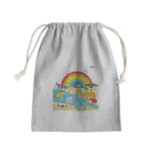 KANAT  LAMHITAのサファリの象たち Mini Drawstring Bag