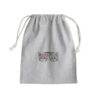 チャリティーグッズ-犬専門デザインのチワワ-チョコタン&ブルーグレー・イザベラタン「I♡CHIHUAHUA」 Mini Drawstring Bag