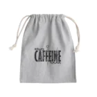 アタマスタイルの化学Tシャツ：カフェイン：コーヒー：紅茶：化学構造・分子式：科学：学問：理系 きんちゃく