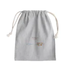 雛乃の文鳥グッズ屋さんのキンカチョウのネモフィラデザイン Mini Drawstring Bag