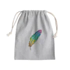 suuのカラフル羽 Mini Drawstring Bag