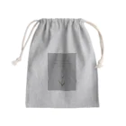 rilybiiのTULIP, white gray blue . Mini Drawstring Bag