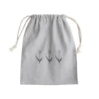 rilybiiのThree TULIP, White gray blue . Mini Drawstring Bag