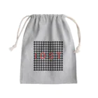 IOST_Supporter_CharityのIOSTバーサスデザイン③(菱形黒) Mini Drawstring Bag