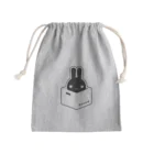 ツギハギ ニクの【Boxed * Rabbit】黒Ver Mini Drawstring Bag