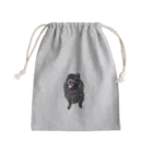 kanakoto24の黒ポメのフクちゃん Mini Drawstring Bag