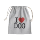 I LOVE SHOPのI LOVE DOG-アイラブドッグ- Mini Drawstring Bag