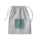 kitaooji shop SUZURI店のはねをかわかす Mini Drawstring Bag