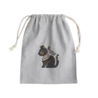 LAP CATs ＊hizaneko＊のバステト神（ベビちゃん仕様）文字凹バージョン Mini Drawstring Bag