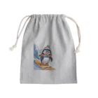 Gloriousのペンギンの冒険スノーボードパーティ Mini Drawstring Bag