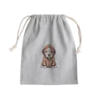 Vasetti_pressのパーカーを着ているピットブル Mini Drawstring Bag