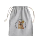 mojimojiの柴犬とひまわり Mini Drawstring Bag