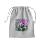 Magokoroの夏のパンダ Mini Drawstring Bag