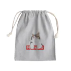 ざっかばらんの見守る"にゃんごろう" Mini Drawstring Bag