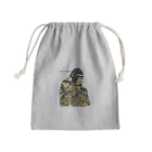 aokitaの【BLUE NORTH】ミリタリーゴリラ Mini Drawstring Bag