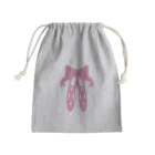 HONOMINEのピンクのバレエシューズ Mini Drawstring Bag