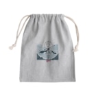 ERIZENのハロウィーンの幽霊 by Hidemi Woods Mini Drawstring Bag