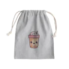 Vasetti_pressのタピオカミルクティー Mini Drawstring Bag