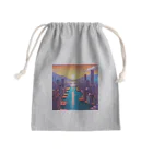 pixel-martの夕日 Mini Drawstring Bag