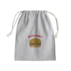 坂井暁子のハンバーガー002_backprint Mini Drawstring Bag