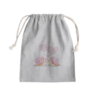 カタツムリに癒しを求めて❗の幸せなカタツムリ Mini Drawstring Bag