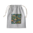 sagimoriのカエルアート Mini Drawstring Bag