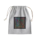 ikubohのナスカの地上絵「オウム」インスパイア03 Mini Drawstring Bag