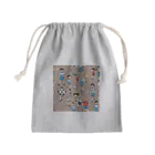 子供と嫁と時々わたしのサッカー小僧 Mini Drawstring Bag