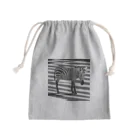 ちょうめんのはじっこのシマウマ横断歩道 Mini Drawstring Bag