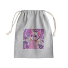 可愛い猫ちゃんの天使な猫ちゃん Mini Drawstring Bag