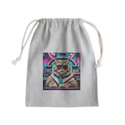 aoking_の近未来猫 Mini Drawstring Bag