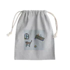 lukanose-kidsの【池水】猫カフェ Mini Drawstring Bag