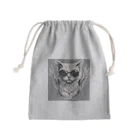 猫神様のエンジェル・キャット（ROCK） Mini Drawstring Bag