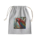 SAKIのコンゴウインコ Mini Drawstring Bag