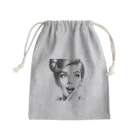 aoyama1964の驚く女性 Mini Drawstring Bag