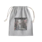 ハチワレにゃんこの軌跡の鳥居下のハチワレにゃんこ Mini Drawstring Bag