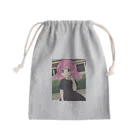 ワンダーワールド・ワンストップのピンク髪の少女③ Mini Drawstring Bag