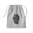 めんぼうさんやのちびネコ Mini Drawstring Bag