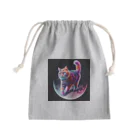 ニャーちゃんショップのムーンキャット【月で暮らす猫】 Mini Drawstring Bag