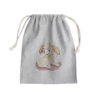 キャプテンのかわいい犬のイラストグッズ Mini Drawstring Bag