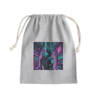 のんびりアート工房のサイバーパンク Mini Drawstring Bag