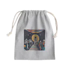 宇宙開発デザイン科の宇宙ムーン教の教え Mini Drawstring Bag