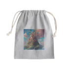 G7のショップの幻想の楽園  Fantasy Haven Castle Mini Drawstring Bag