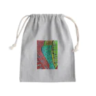 なっつ ふぁくとりーの柄物 Mini Drawstring Bag